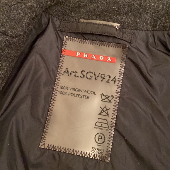 PRADA Virgin wool coat  Size 46 (S) men. - Picture 10 of 11